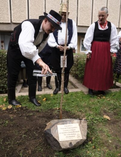 Emlékfa ültetés az 50. évforduló alkalmából