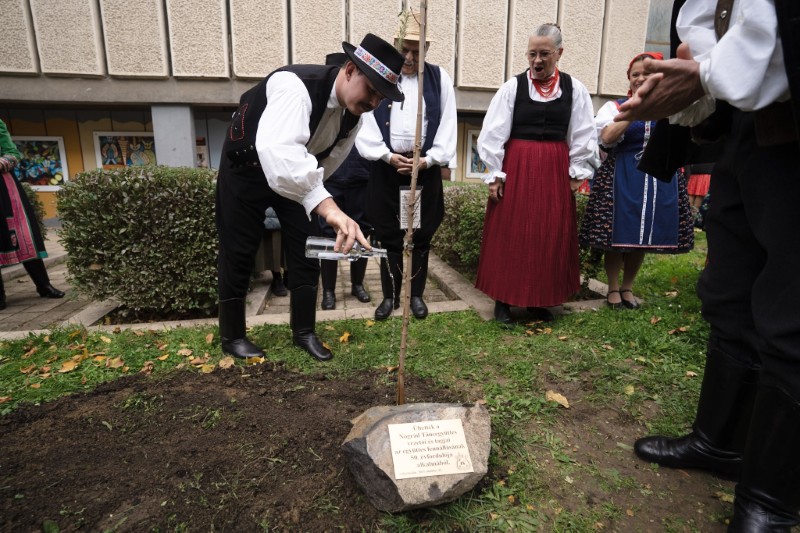 Emlékfa ültetés az 50. évforduló alkalmából